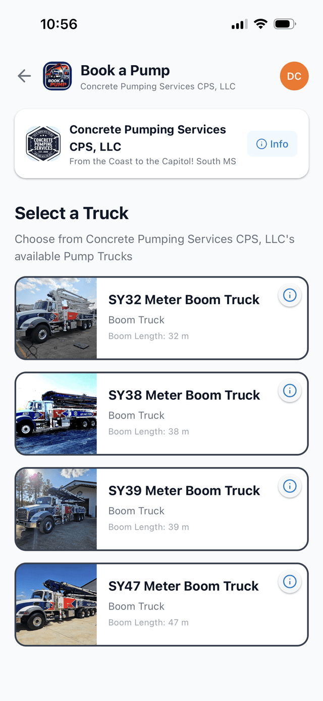 Select a truck